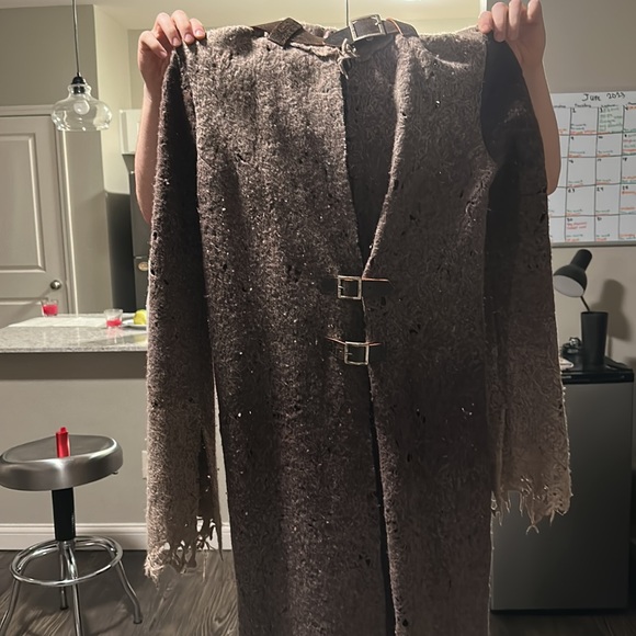 Casch by Gro Abrahamsson Sz 38 Boiled Wool Coat - Work of Art - Picture 3 of 3